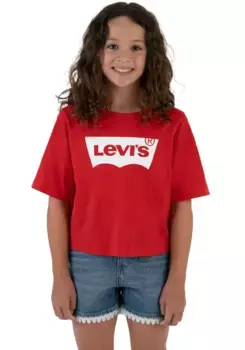 Детская футболка Levi's "УКОРОЧЕННАЯ ФУТБОЛКА "BATWING", для ДЕВОЧЕК Levi'S Kids, красный