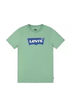 Детская футболка Levi's, зеленый