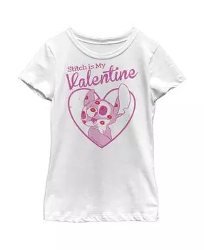 Детская футболка Lilo & Stitch Stitch Is My Valentine для девочек Disney
