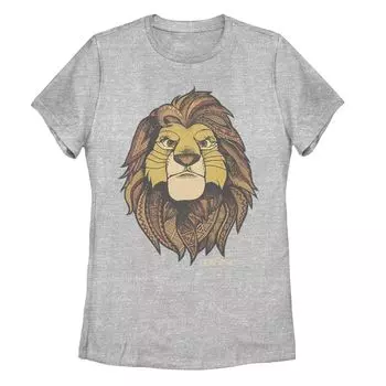 Детская футболка Lion King с геометрическим узором Simba для взрослых Licensed Character