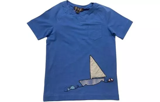 Детская футболка Loro Piana, синий
