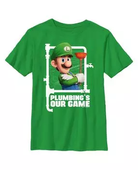 Детская футболка Луиджи Сантехника «Наша игра» из фильма «Супер братья Марио» для мальчика Nintendo