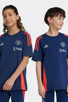 Детская футболка Манчестер Юнайтед Тиро 24 Adidas, синий