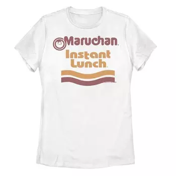 Детская футболка Maruchan с графическим логотипом «Instant Lunch» Licensed Character, белый