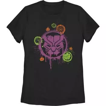 Детская футболка Marvel Black Panther с брызгами краски на Хэллоуин Licensed Character