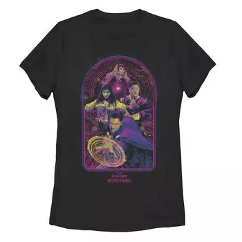 Детская футболка Marvel «Доктор Стрэндж в мультивселенной безумия» Magic Neon Groupshot Licensed Character