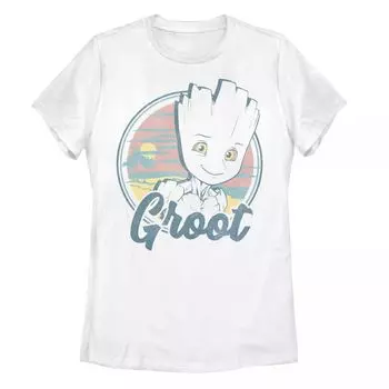 Детская футболка Marvel Guardians Of The Galaxy Groot с тропическим портретом и графическим рисунком Licensed Character