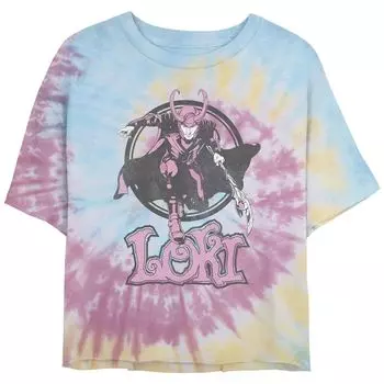 Детская футболка Marvel Loki Pretty In Pink Tie Dye Licensed Character