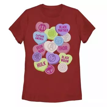Детская футболка Marvel Valentine's Candy Heart Avengers Icons Licensed Character