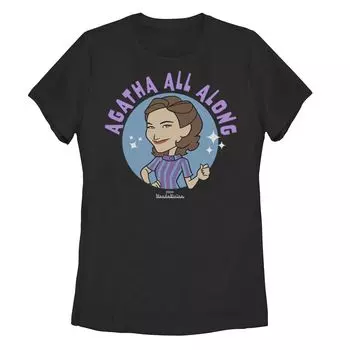 Детская футболка Marvel WandaVision Agatha с круглым рисунком в стиле ретро Licensed Character