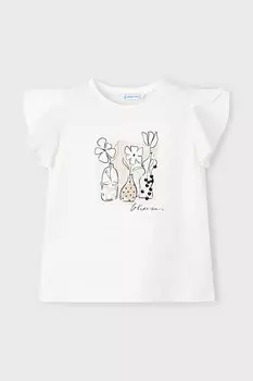 Детская футболка Mayoral, бежевый