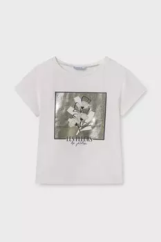 Детская футболка Mayoral, бежевый