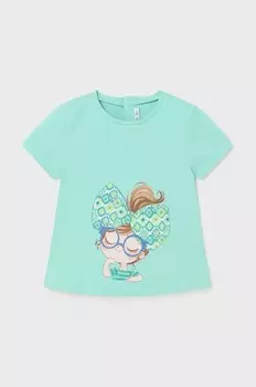 Детская футболка Mayoral, бирюзовый