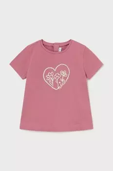 Детская футболка Mayoral, розовый
