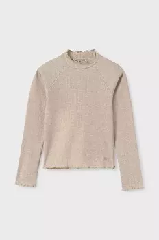 Детская футболка Mayoral с длинными рукавами, бежевый