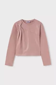 Детская футболка Mayoral с длинными рукавами, розовый