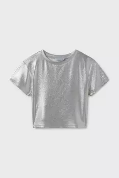 Детская футболка Mayoral, серебряный