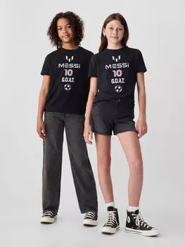 Детская футболка месси Gap, черный