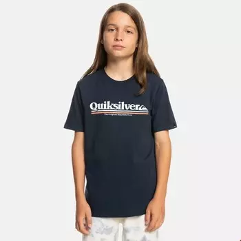 Детская футболка между строк Quiksilver, синий