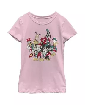 Детская футболка «Микки и друзья» для девочек «Банды вместе на праздник» Disney