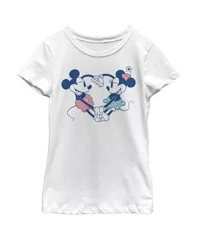 Детская футболка «Микки и друзья» для девочек «Пара влюбленных» Disney