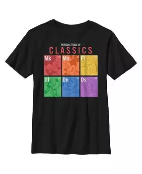 Детская футболка «Микки и друзья» для мальчиков с периодической таблицей элементов «Друзья» Disney