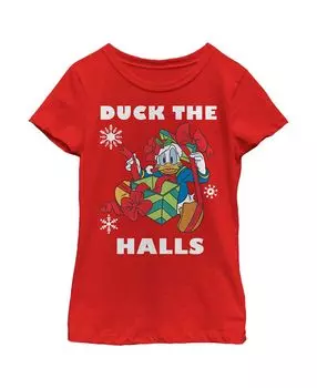 Детская футболка «Микки и друзья Дональд Дак The Halls» для девочек Disney