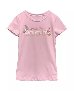 Детская футболка «Микки и друзья Дональд и Дейзи для девочек» созданы друг для друга Disney