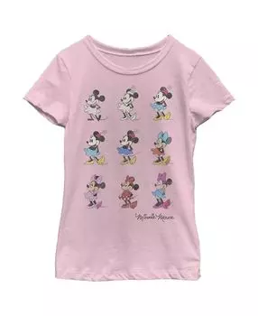 Детская футболка «Микки и друзья: Эволюция Минни Маус» для девочек Disney