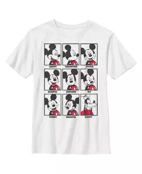 Детская футболка «Микки и друзья Микки Маус» All Emotions Grid для мальчиков Disney