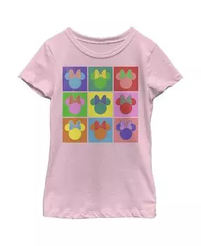 Детская футболка «Микки и друзья Уорхола и Минни» для девочек Disney