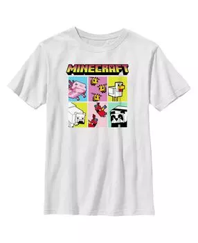 Детская футболка Minecraft Animal Mobs Boxes для мальчика Microsoft