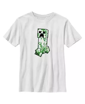 Детская футболка Minecraft Creeper Creepin' для мальчиков Microsoft