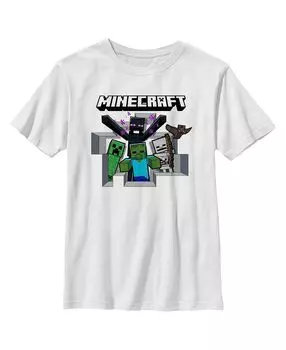 Детская футболка Minecraft Enemy Mobs для мальчика Microsoft