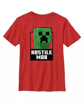 Детская футболка Minecraft Hostile Mob Creeper для мальчиков Microsoft