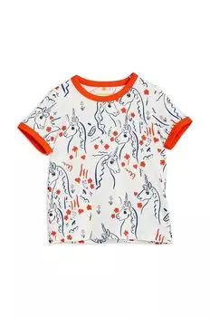 Детская футболка Mini Rodini, белый