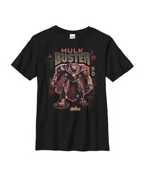 Детская футболка «Мстители: Мстители: Война бесконечности» Hulkbuster 2.0 для мальчиков Marvel