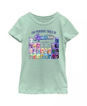 Детская футболка My Little Pony с периодической таблицей Эквестрии для девочек Hasbro