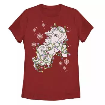 Детская футболка My Little Pony с рисунком «Пони, завернутая в рождественские гирлянды» Licensed Character