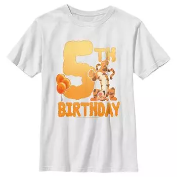 Детская футболка на 5-летие с Винни-Пухом Тигром для мальчика Disney