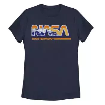 Детская футболка NASA Space Technology в стиле ретро с радужным логотипом Licensed Character