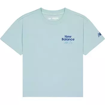 Детская футболка New Balance, светло-голубой