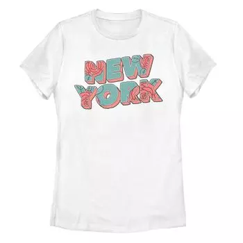 Детская футболка New York с рисунком розы в стиле ретро