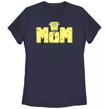 Детская футболка Nickelodeon SpongeBob Squarepants с рисунком Sponge Mom Licensed Character, темно-синий