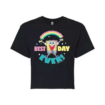 Детская футболка Nickelodeon SpongeBob SquarePants с рисунком Best Day Ever Licensed Character, черный