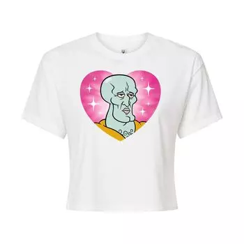 Детская футболка Nickelodeon SpongeBob SquarePants с рисунком сердца Squidward Licensed Character, белый
