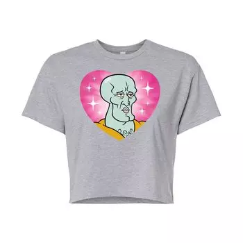 Детская футболка Nickelodeon SpongeBob SquarePants с рисунком сердца Squidward Licensed Character, серый