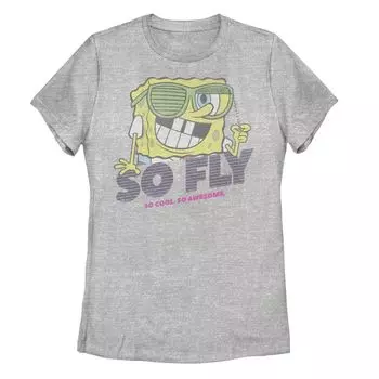 Детская футболка Nickelodeon SpongeBob SquarePants So Fly, So Cool с рисунком в стиле ретро Licensed Character