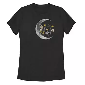 Детская футболка Night Moon Flower Galactic, черный
