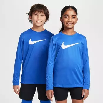 Детская футболка Nike Dri-FIT с длинными рукавами, цвет Royal